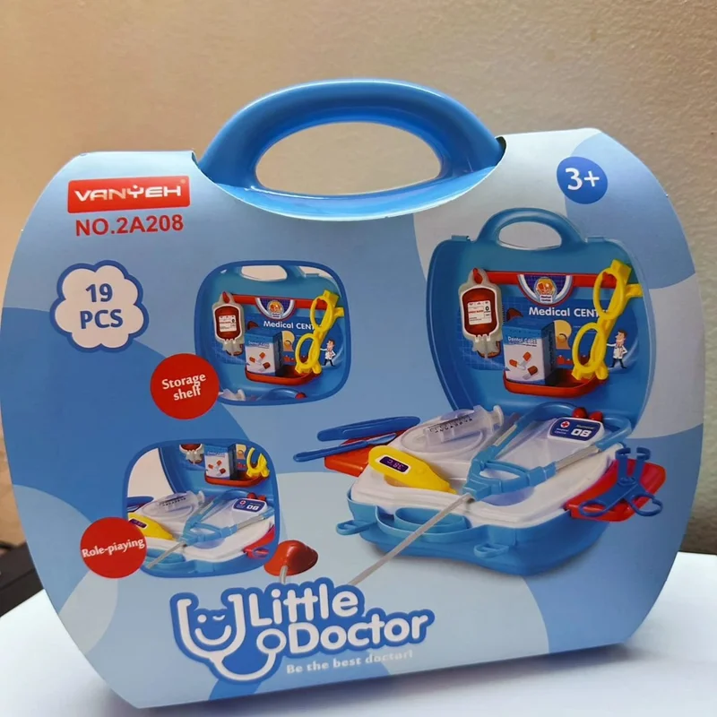 19-Piece "Little Doctor" Medical Carry Case Playset – Professional Role-Play Kit for Kids
